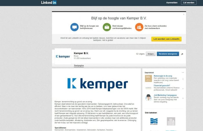 Kemper op Linkedin