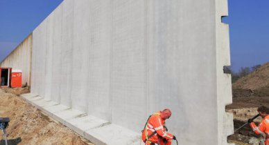 Kemper Beton levert keerwand