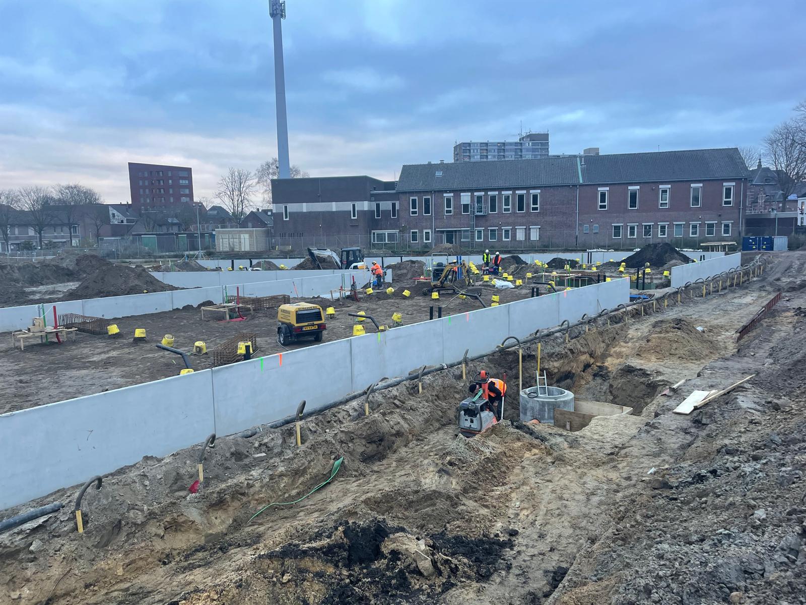 Keerwanden bij appartementencomplexen Helmond