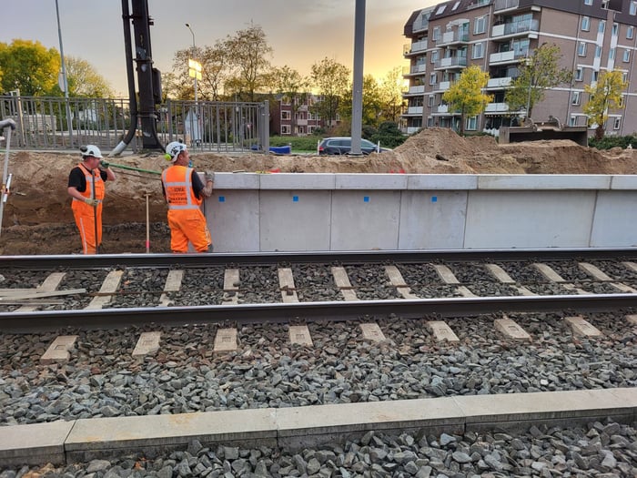 Duurzame perronkeerwanden Kemper en ASCEM